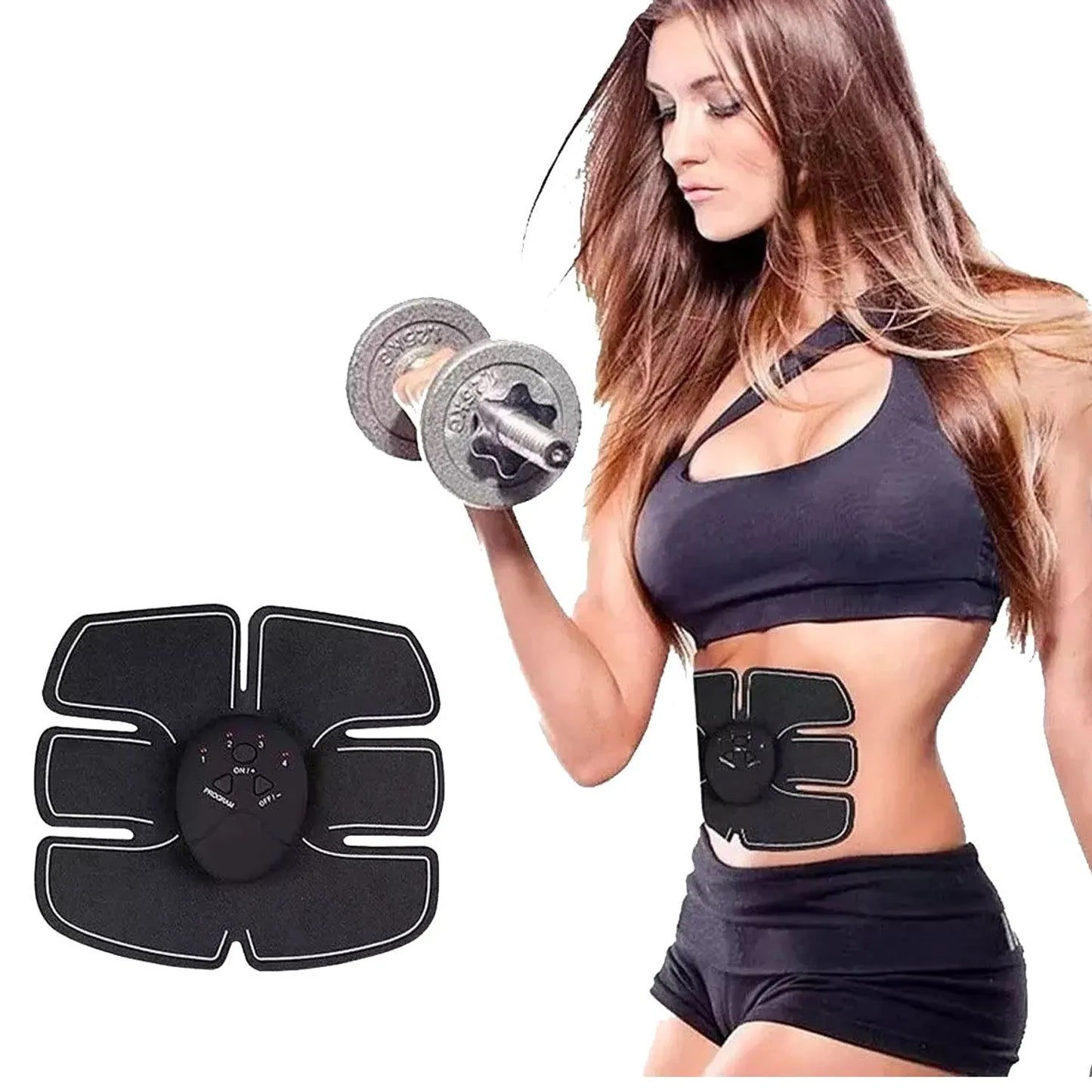 ⚡💪Electro estimulador de abdomen -Entrena tu 6 pack sin esfuerzo
